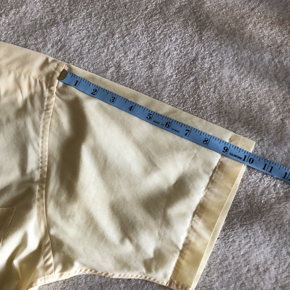 Vintage Pierre Cardin butter stick yellow button up short sleeve shirt - Picture 9 of 14